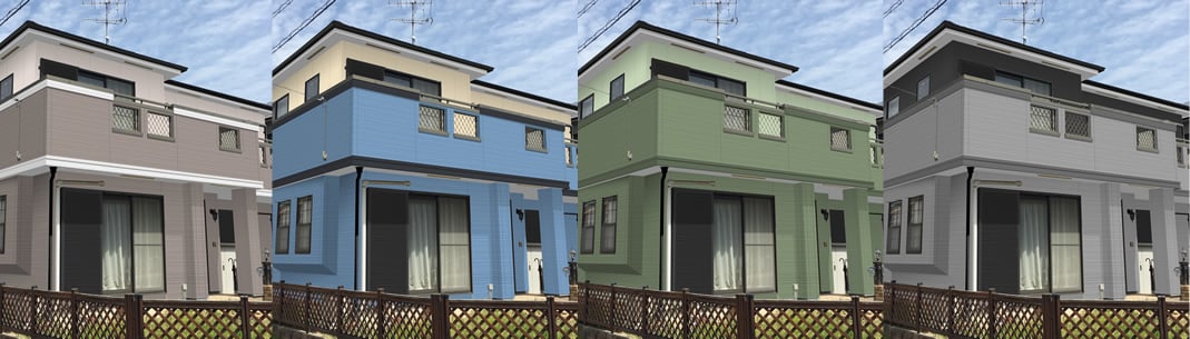 専属のカラーコーディネーターによる外壁や屋根のシミュレーションを無料対応